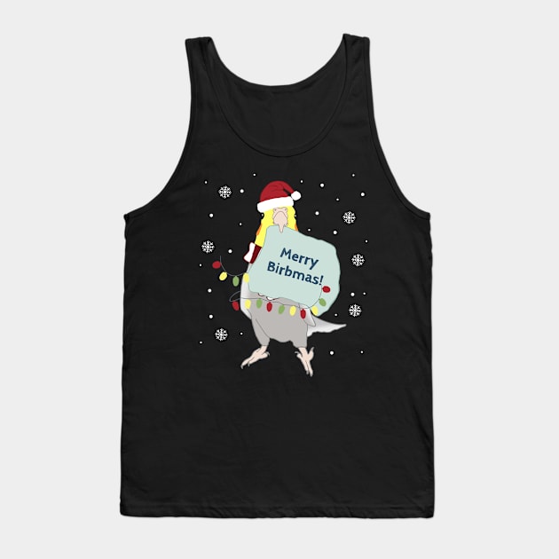 merry birbmas! - cockatiel doodle Tank Top by FandomizedRose